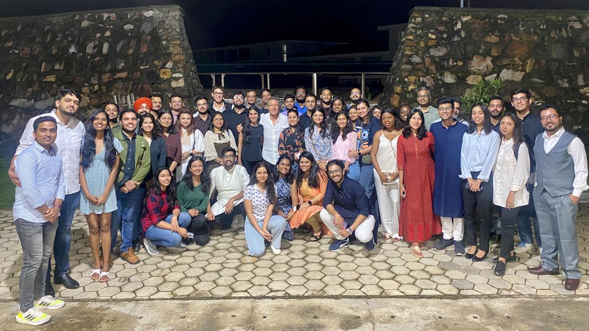 Group of Lubin students at Indian Institute of Management (IIM)-Shillong's Graduate International Week in Summer 2023