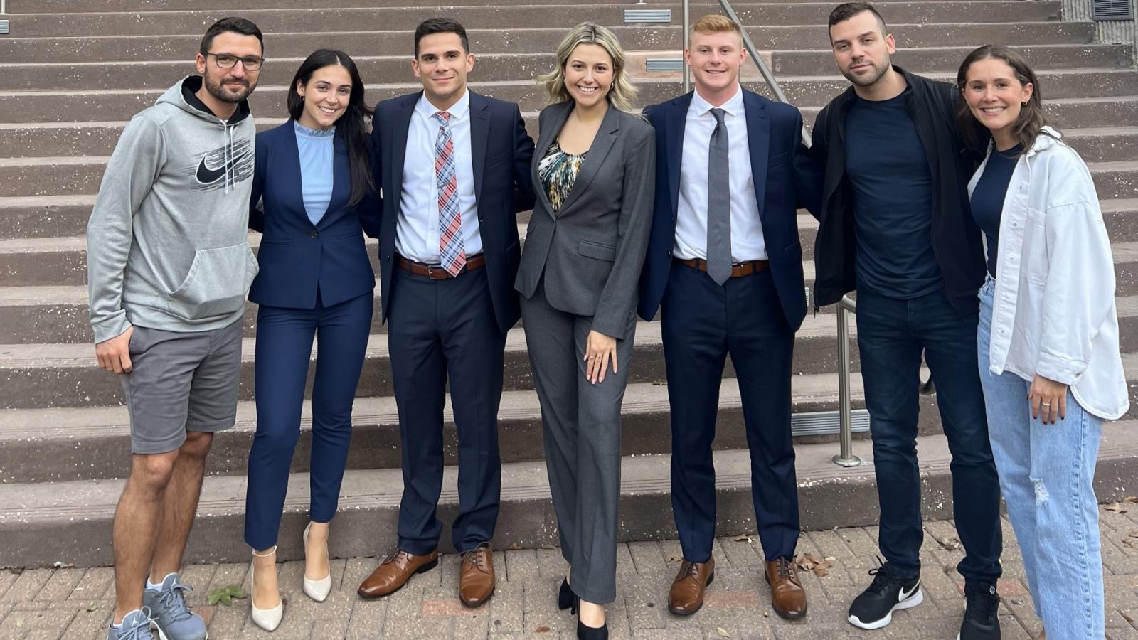 Elisabeth Haub School of Law at Pace University students and coaches at the Tournament of Champions 2023 Competition