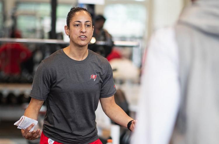 Maral Javadifar, assistant strength and conditioning coach for the Tampa Bay Buccaneers