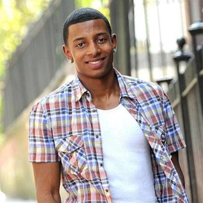 young man in plaid shirt