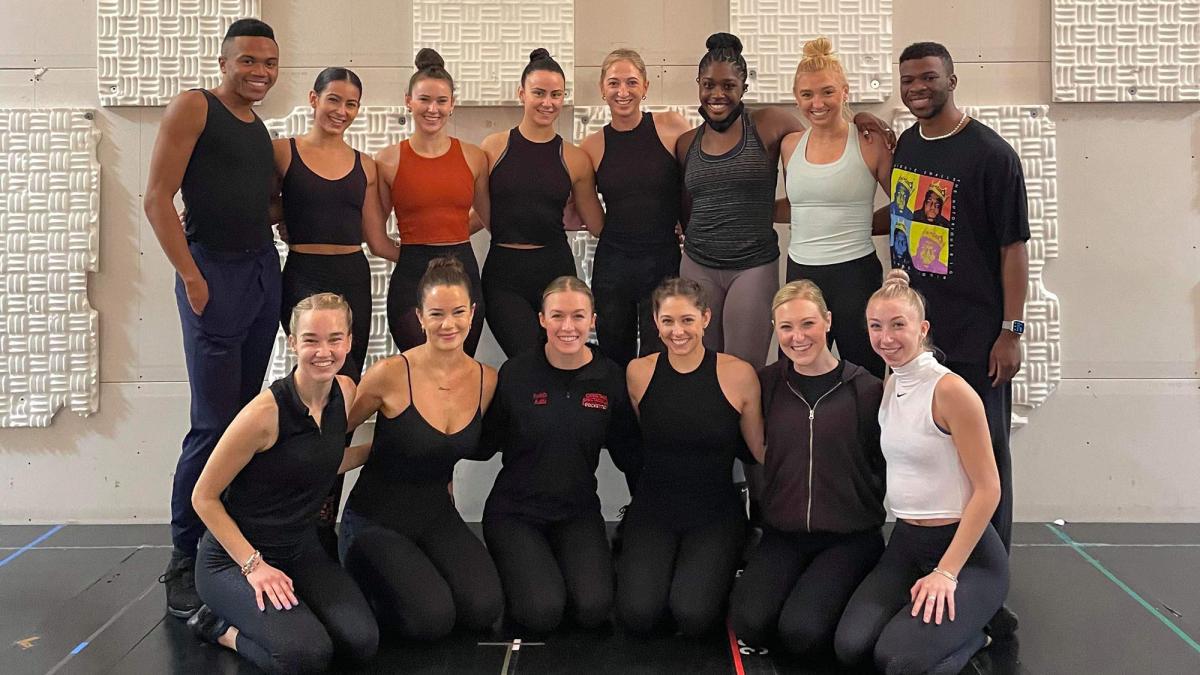 [Top, left to right] Brandon Maxwell ’18, Valeria Yamin ’22, Hanna Piper '19, Madison O’Connor '21, Sydney Mesher ’19, JoJo Carmichael ’22, Elizabeth Dupont (Henn) '18, Matthew Deloch ’21 [Bottom, left to right] Kathleen Laituri '18, Amanda Mitchell ’18, Maddie Rodrigue '18, Caitie Russell '20, Stevie Mack (Furlong) '18, Emily King '19