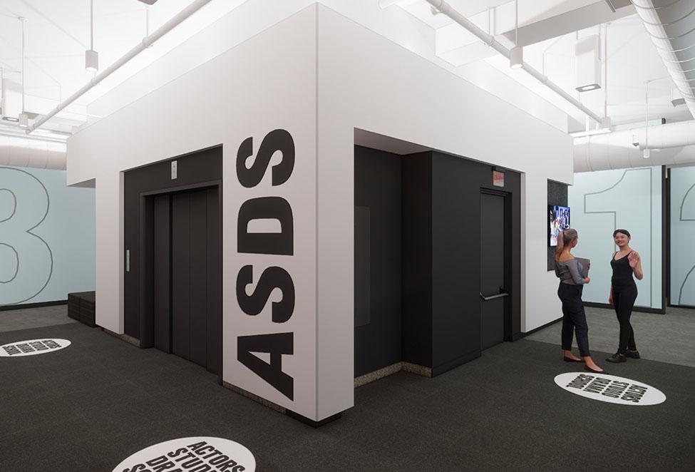Photo of the Actors Studio Drama School floor in 41 Park Row
