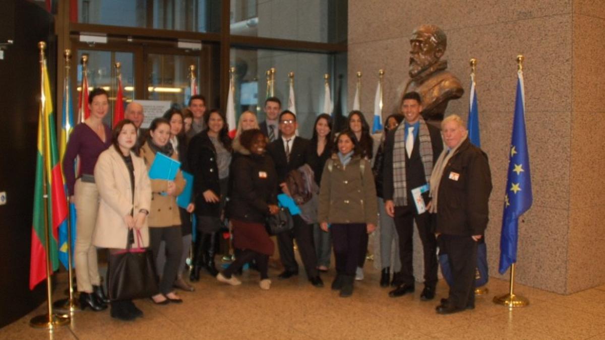 Lubin students in Brussels on an international field study
