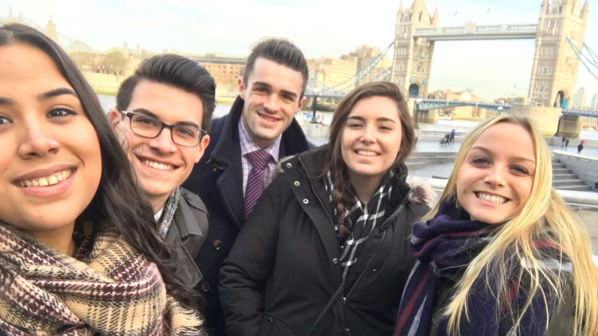 Lubin students in London on an international field study