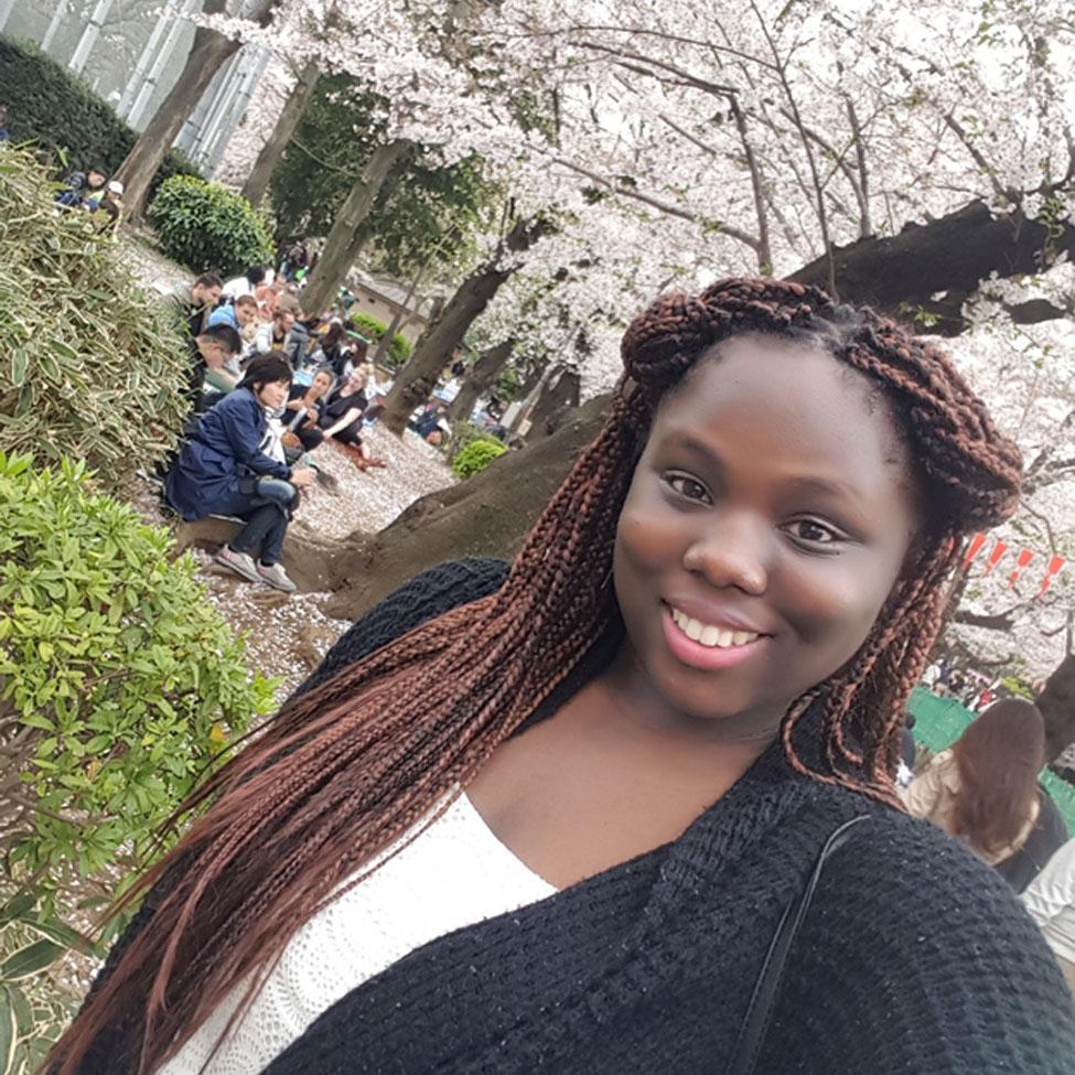 Semester abroad in Japan photo by Lubin student Imani Brown '17