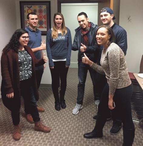 Group of students that are part of the Cybersecurity Research Group.
