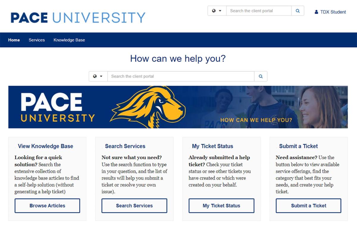 ITS Help desk screen grab