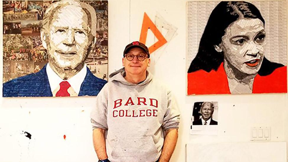 headshot of Geoffrey Stein at his art studio