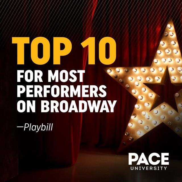 top 10 for most performers on broadway