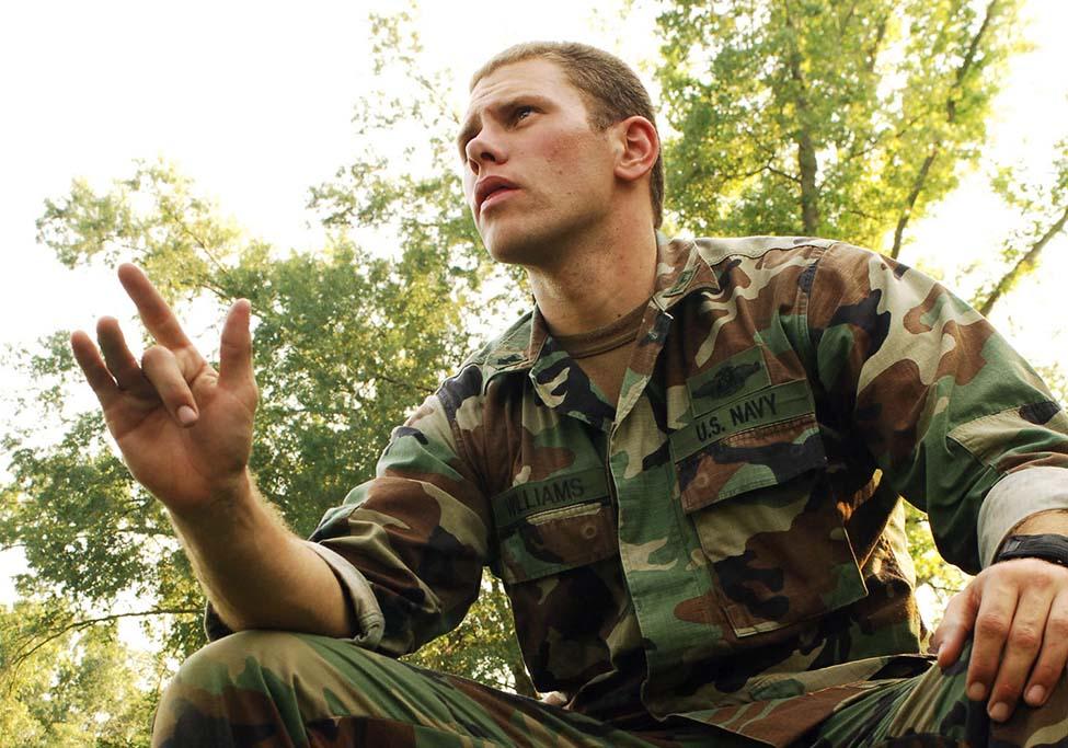 Neath Williams, a current Pace student and veteran, in his uniform