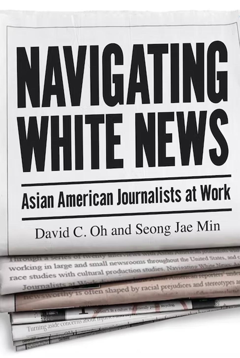 navigating white news book cover