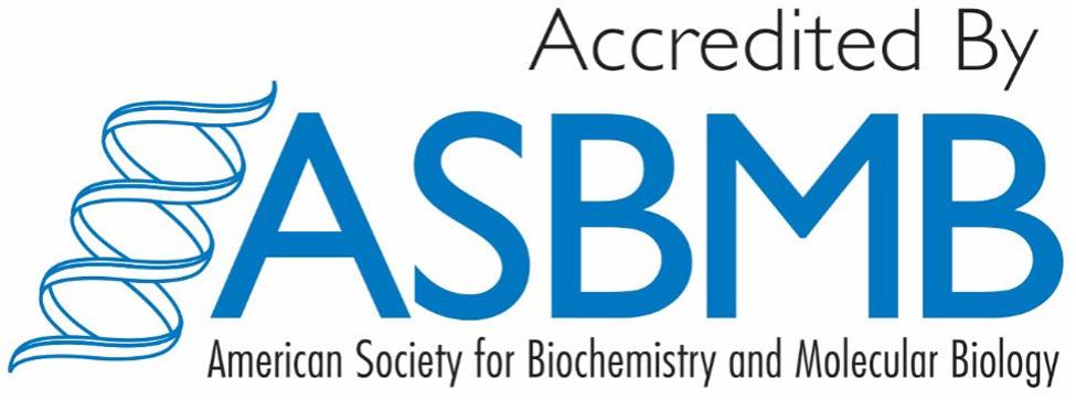 American Society for Biochemistry and Molecular Biology Accreditation logo