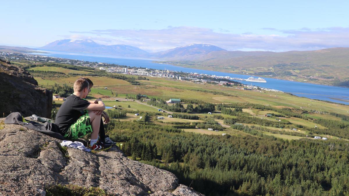 The landscape of Akureyi, Iceland where Pace University MPA alumna Ásthildur Sturludottir is mayor
