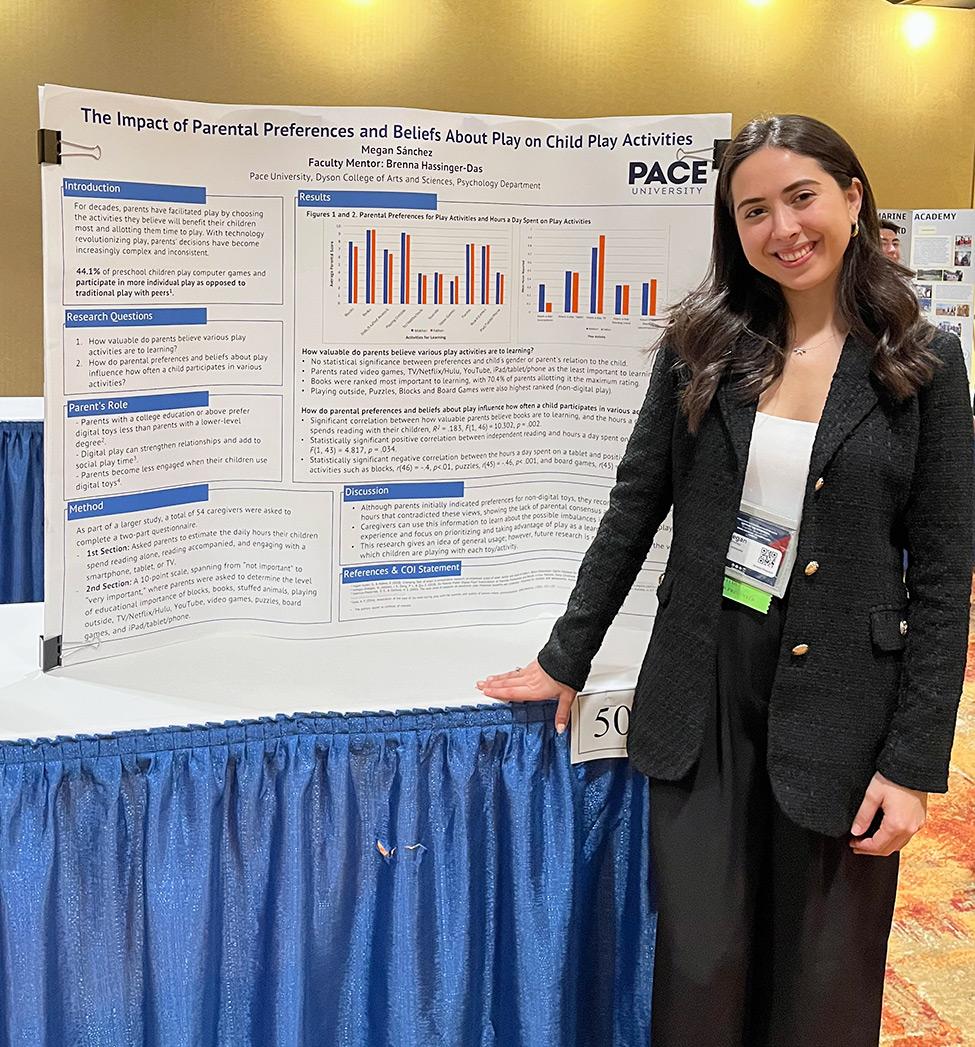 Pace University's Psychology NYC student Megan Sanchez