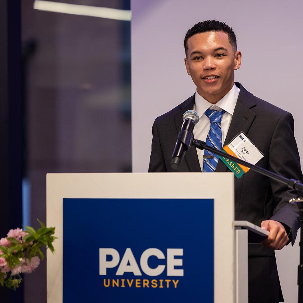 Pace University student Dante Hurr