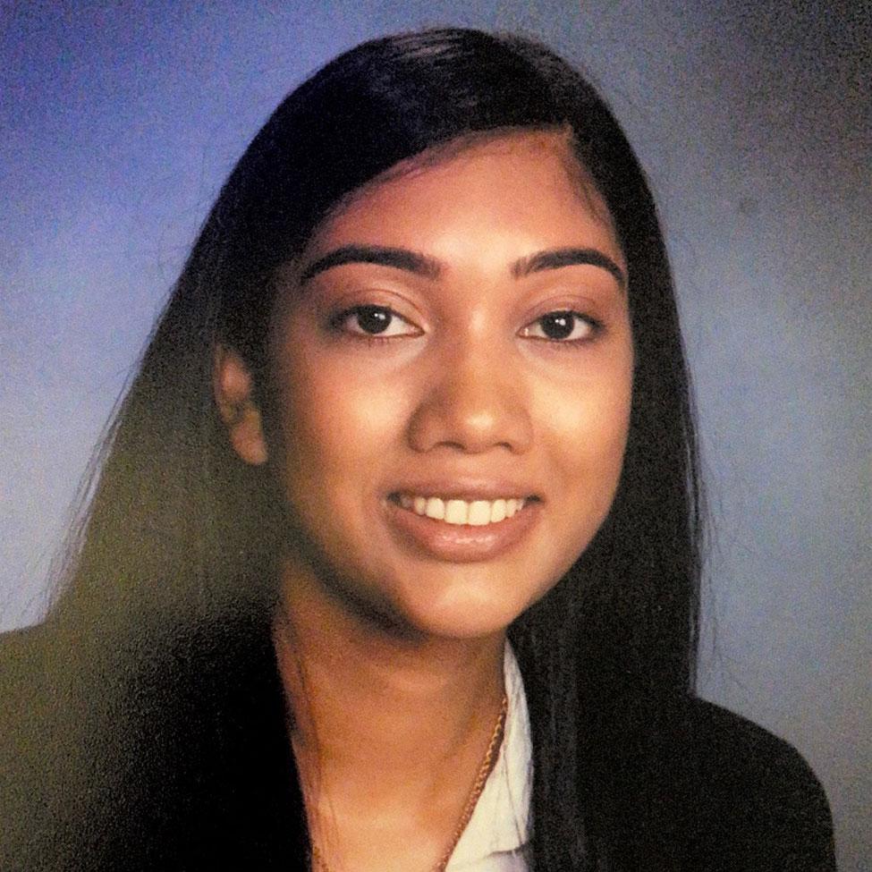 2025 Pace University Online Graduation program winner, Reeya Ramdeen.