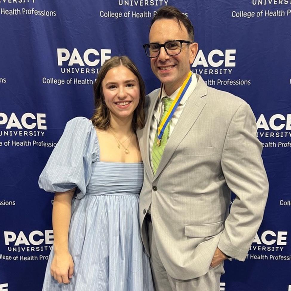 Frank and Sofia Speranza at Frank's pinning ceremony