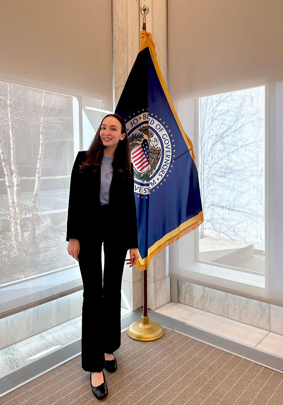 Pace University Economics student Victoriia Yevtushenko