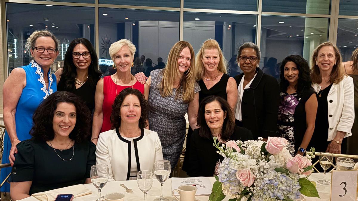 Group of members from Women in the Law Society at an event