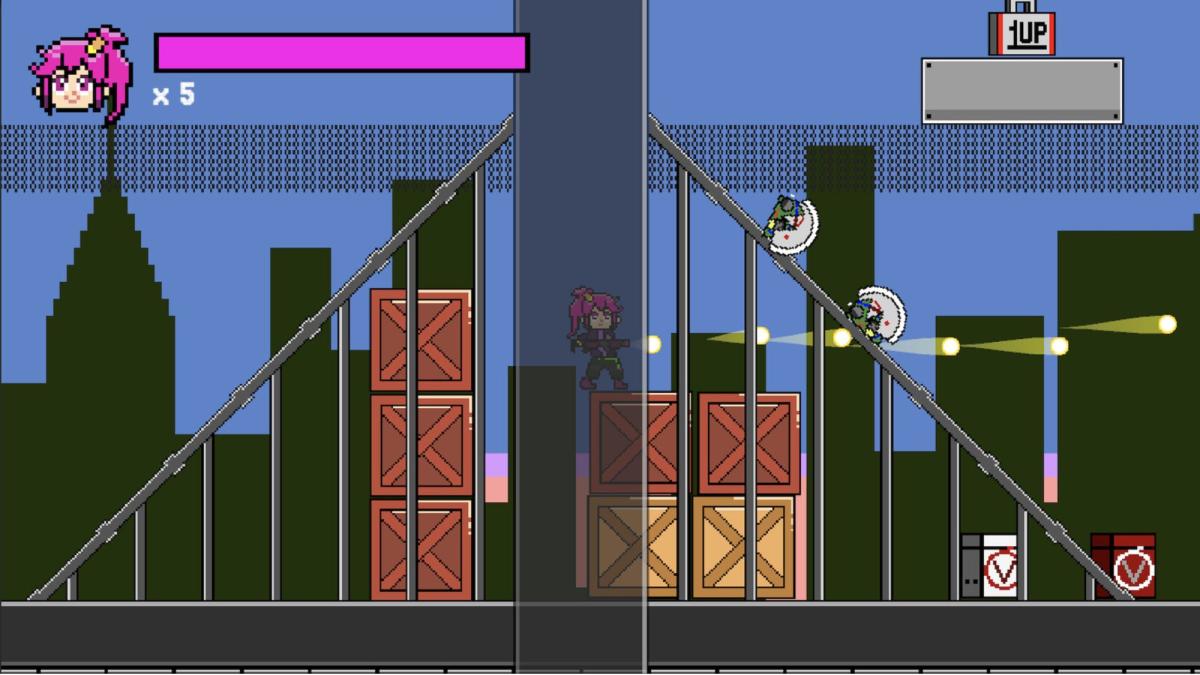 A screenshot from Seidenberg student Brennan Moore's game Blitzstrike.