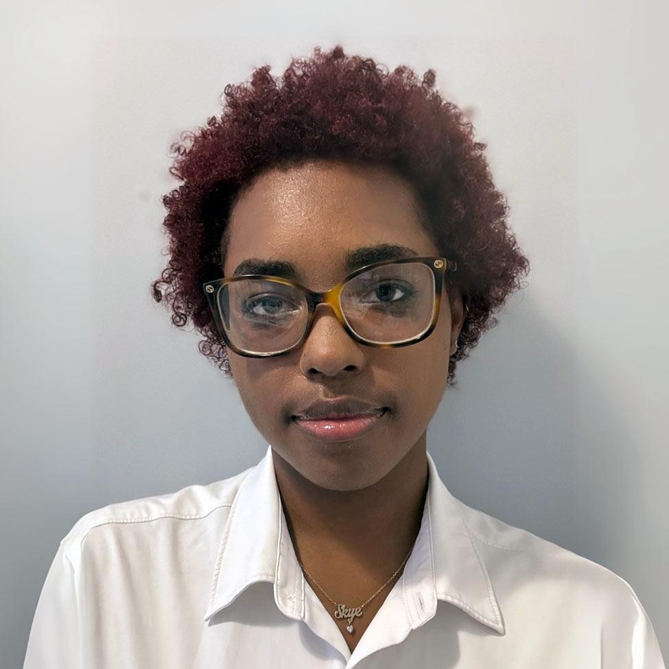 Skye Tchegnon, student at Pace University's Lubin School of Business.