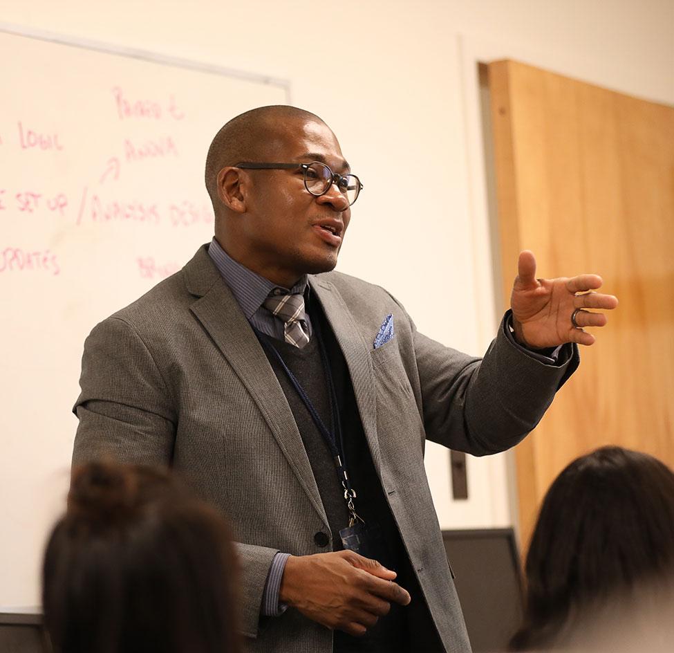 Pace University Psychology professor Christopher Godfrey