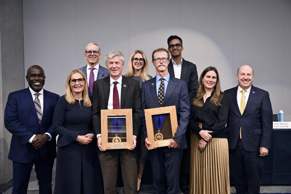 2025 Elisabeth Haub School of Law at Pace University Haub Award Ceremony Group Photo featuring faculty and award Laureates