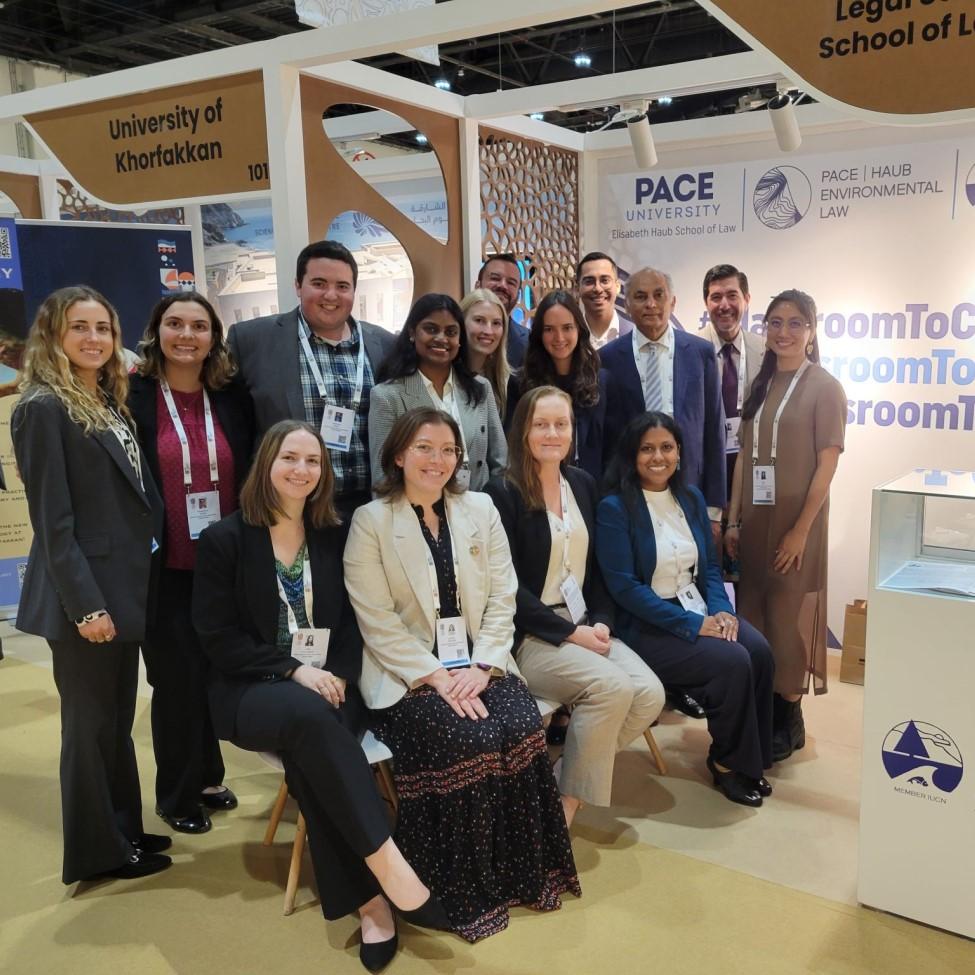 Elisabeth Haub School of Law at Pace University delegation at 2025 IUCN WCC