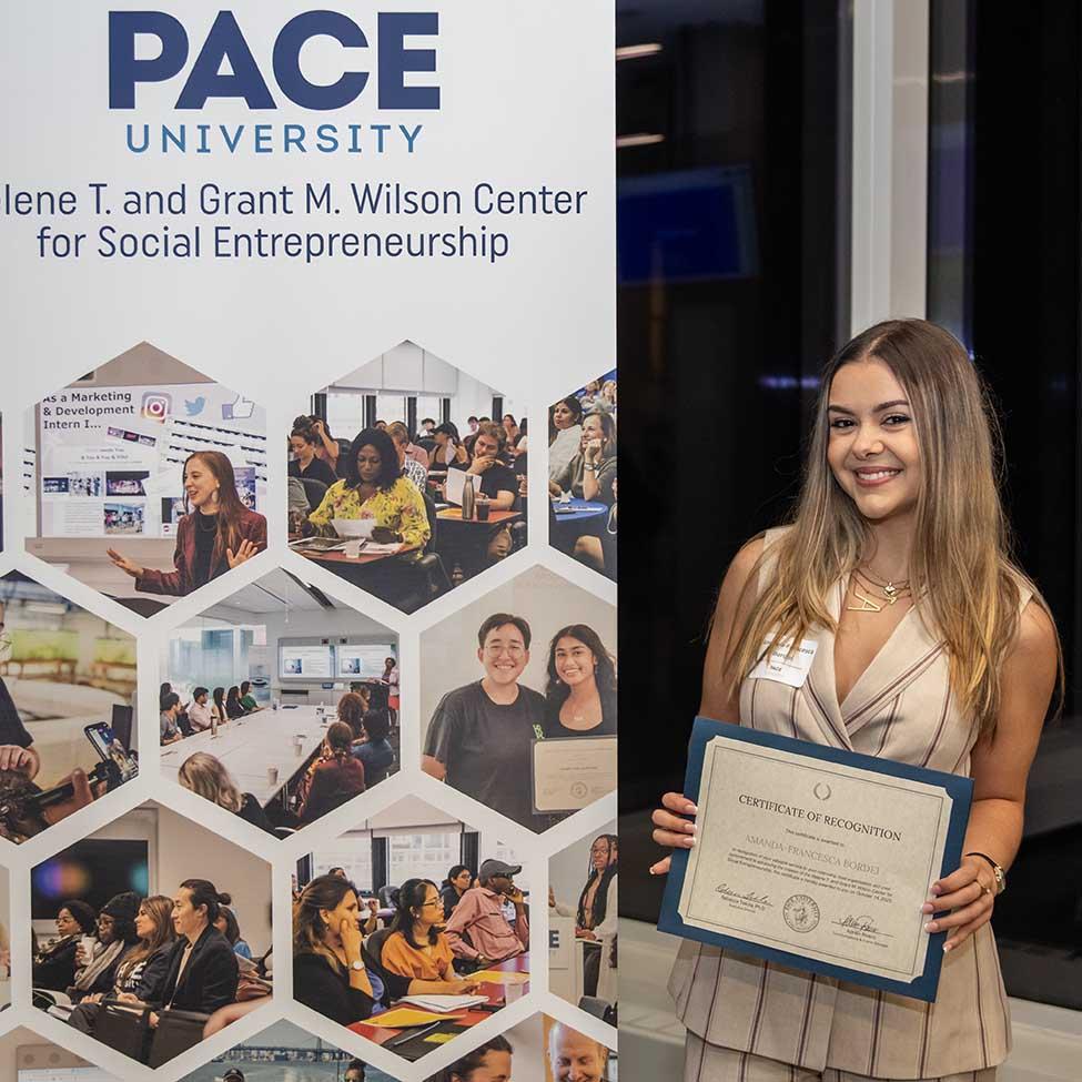 Amanda-Francesca Bordei, Summer Intern at Pace University's Wilson Center.
