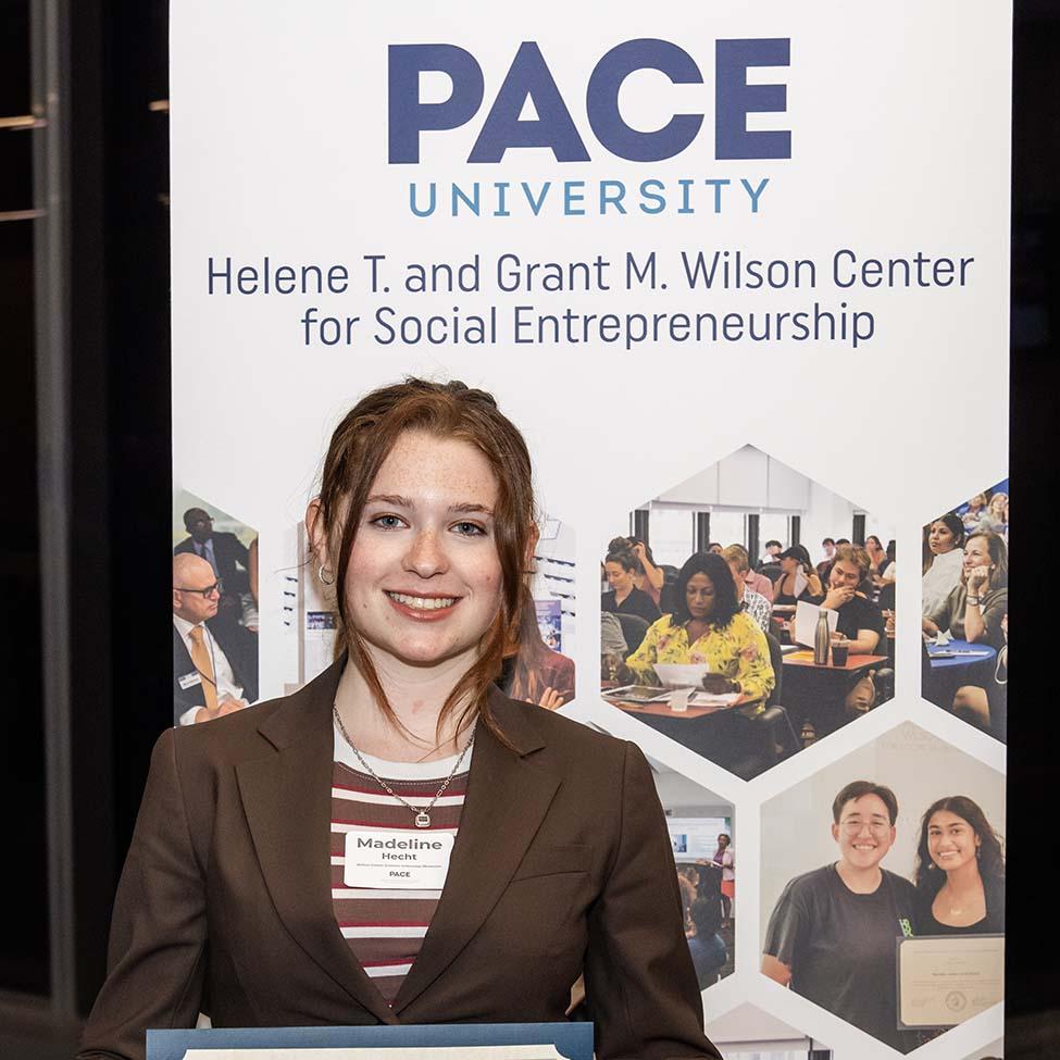 Madeline Hecht, Summer Intern at Pace University's Wilson Center.
