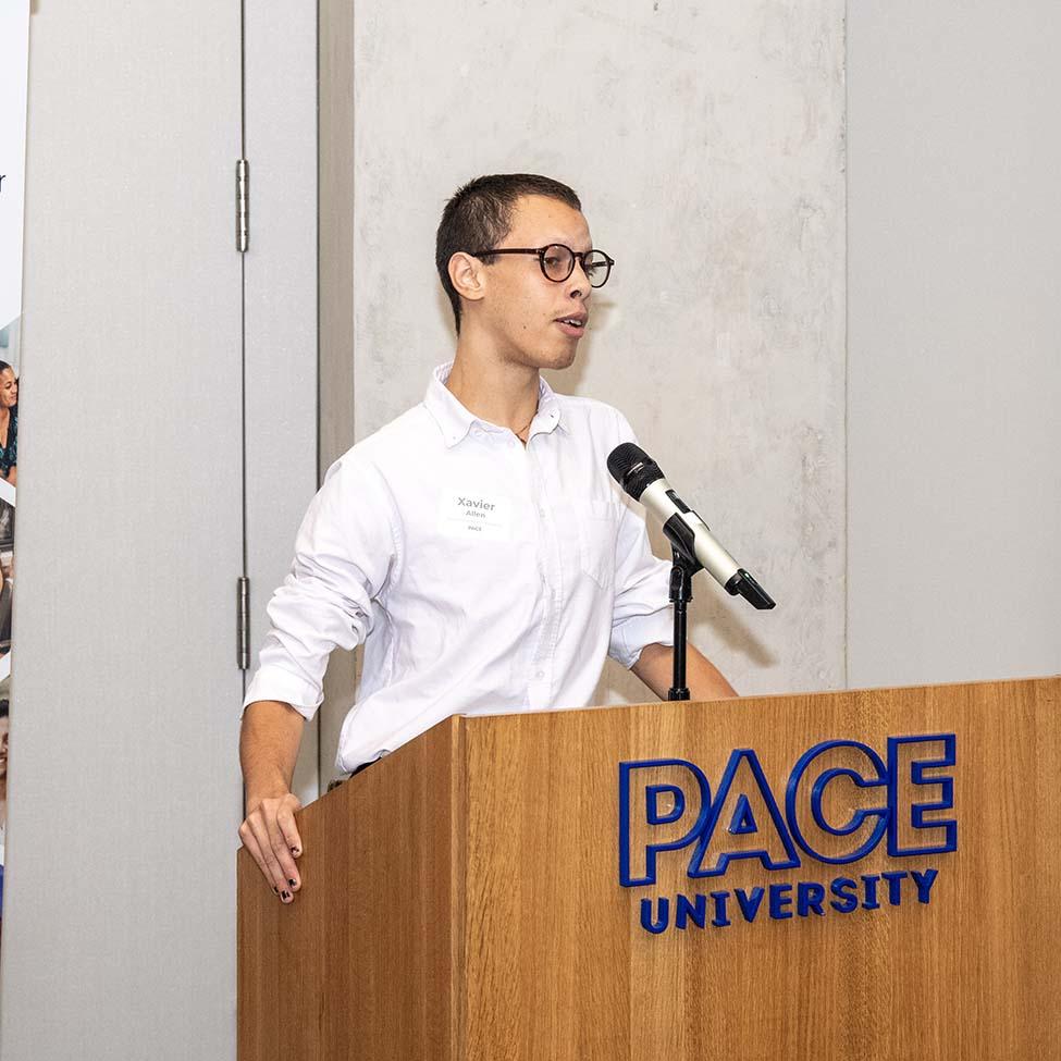 Xavier Allen, Summer Intern at Pace University's Wilson Center.