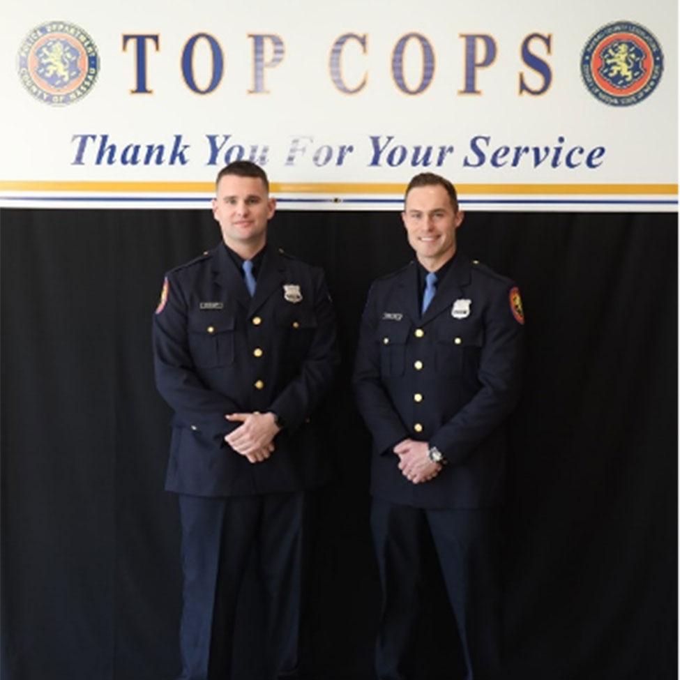 Officer Timothy Deegan ’15, a former Pace University baseball player, is being honored, alongside Officer Matthew Walling, by the American Red Cross with the First Responder Heroes Award at the Long Island Heroes Celebration.