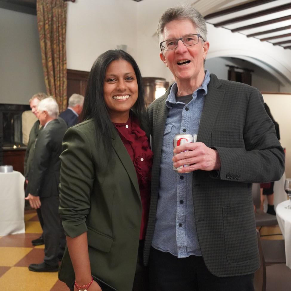 Elisabeth Haub School of Law at Pace University Achinthi Vithanage and Tom Bourgeois at 2025 Land Use Law Conference.