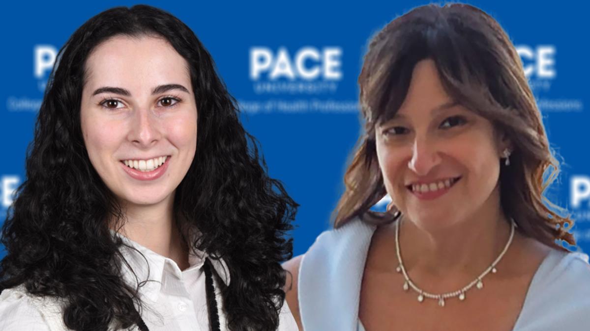 Pace University College of Health Professions nursing student Michelle Novominski and Assistant Professor Cindy Paradiso