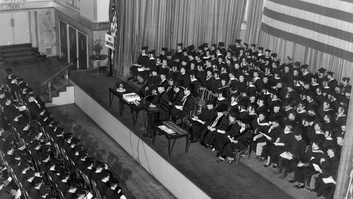 Pace University's 1950 Commencement 