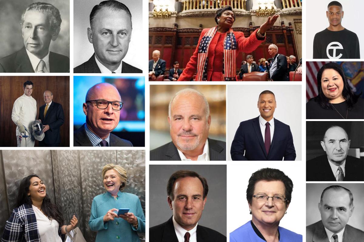 Collage featuring headshots of fourteen different Pace alumni.