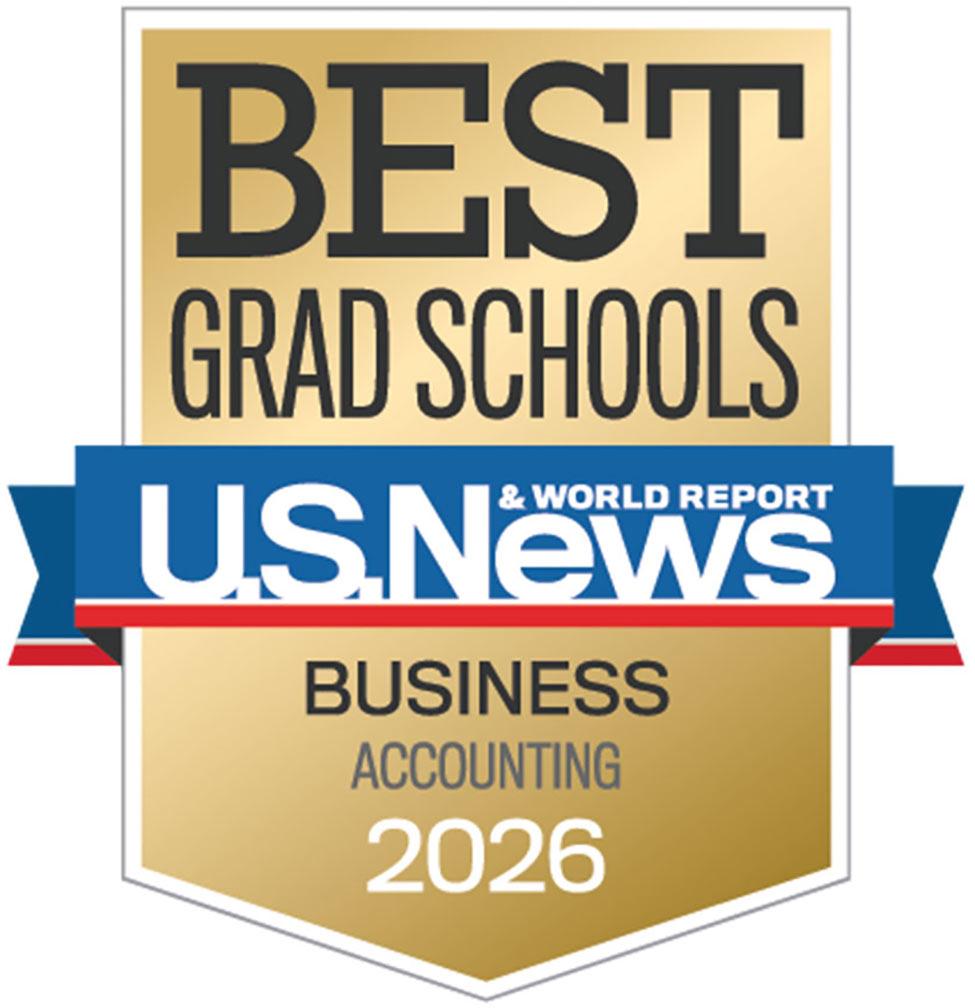 U.S. News and World Report Badge for Best Grad Schools for Business Accounting 2026 for Pace University.