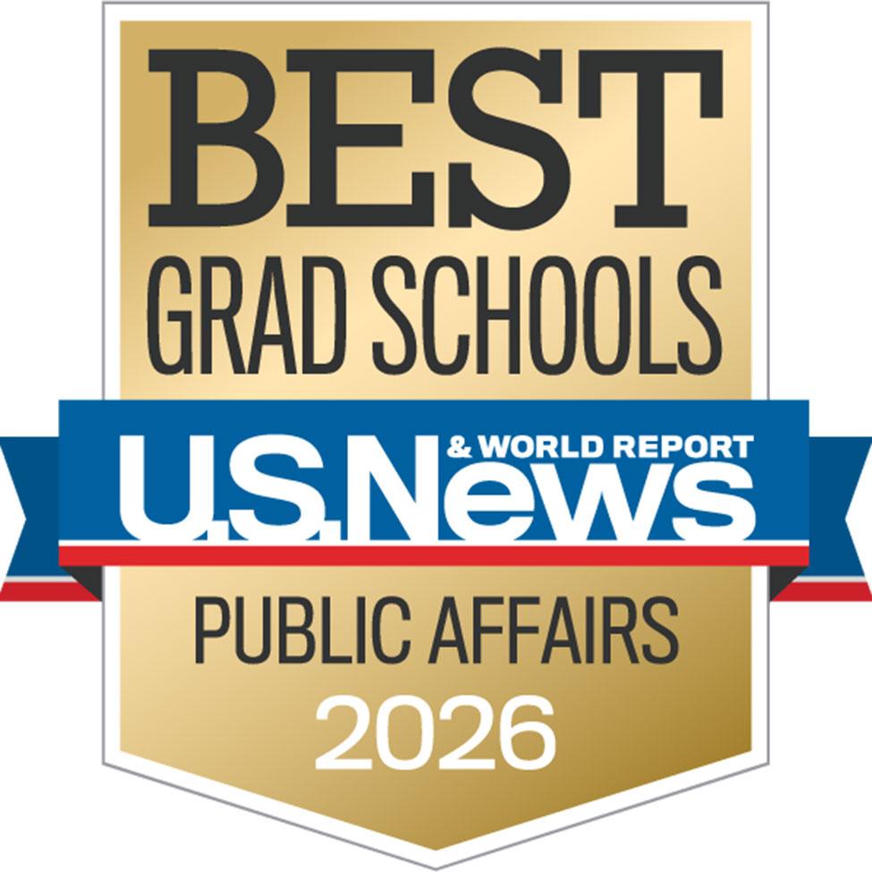U.S. News and World Report Badge for Best Grad Schools for Public Affairs 2026 for Pace University.