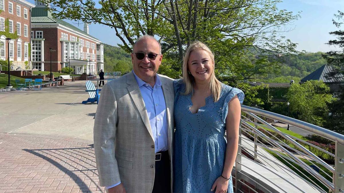 photos of Steven Epstein '92 and Alexis Epstein '21