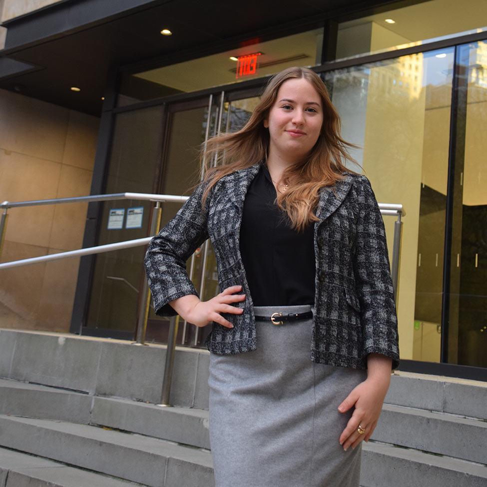 Pace University student Kristina Nasteva