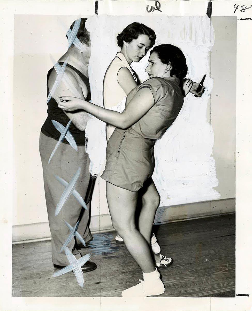 Women in a self-defense course from the George Stephanopoulos Collection