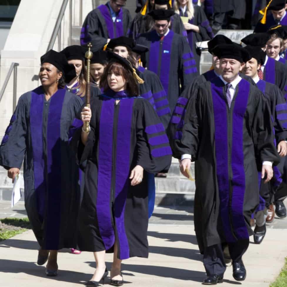 Elisabeth Haub School of Law at Pace University Dean Angie D'Agostino leading the commencement march