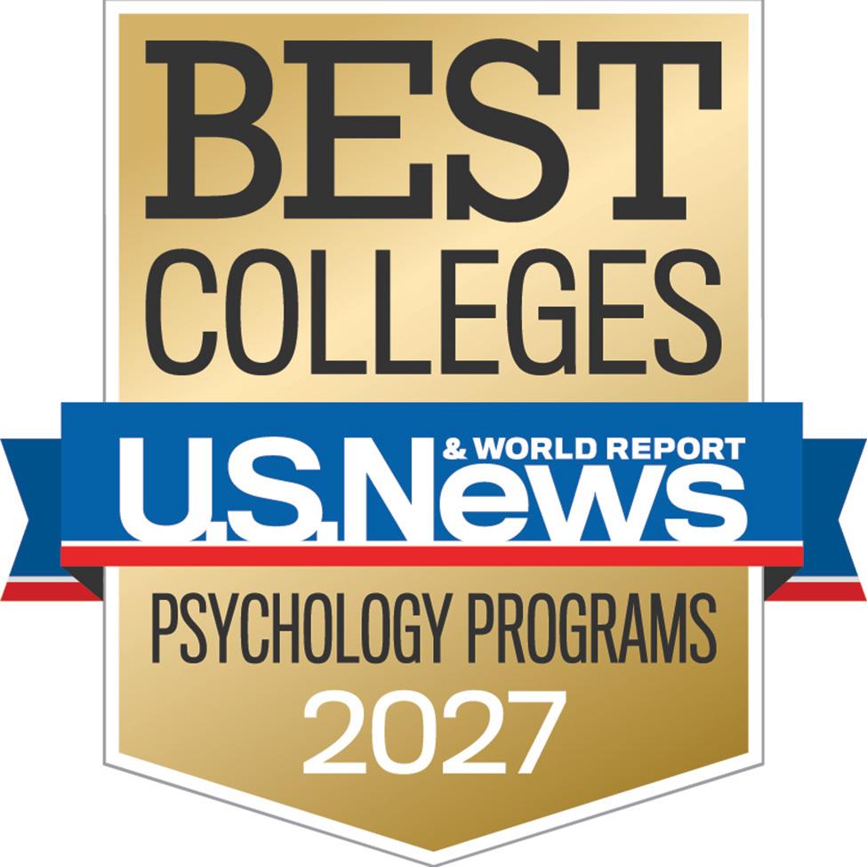 U.S. News and World Report Badge for Best Colleges Psychology Programs 2027 for Pace University.