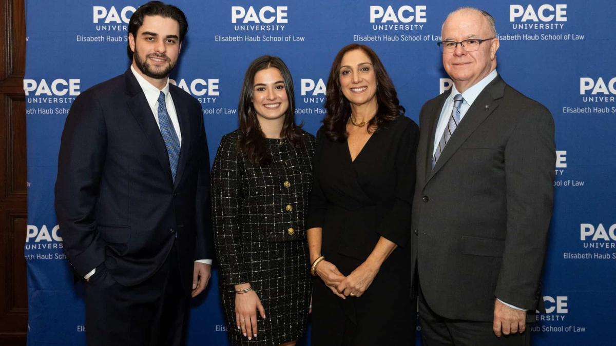 Elisabeth Haub School of Law Ruhl family at the 2026 Leadership Awards Dinner