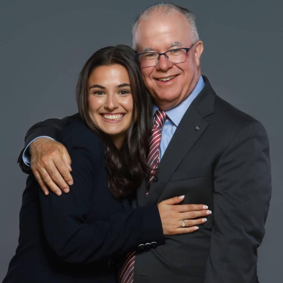 Elisabeth Haub School of Law alumnus Joe Ruhl and daugther Sophie Ruhl