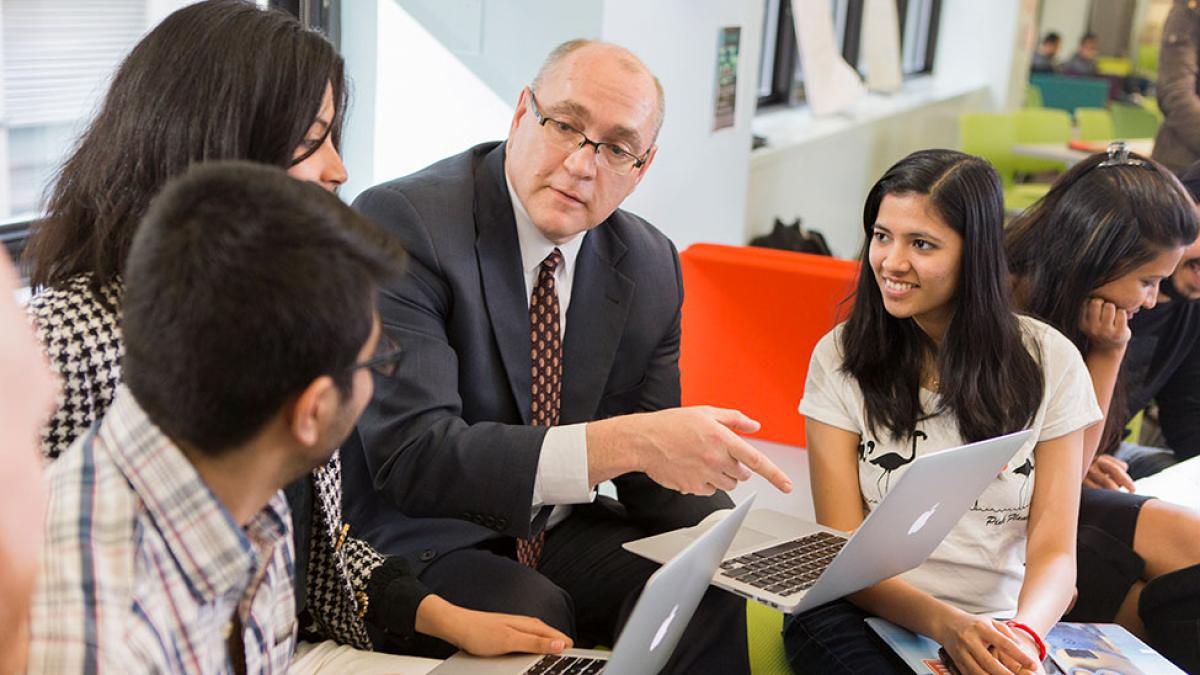 Faculty teaching Pace students.