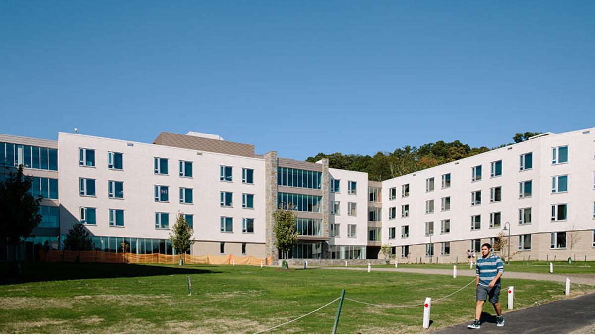 Alumni Hall residential hall on the Westchester campus.