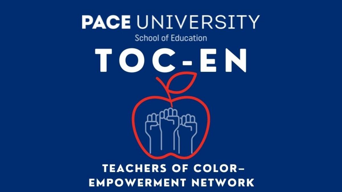 logo with three fists and an apple