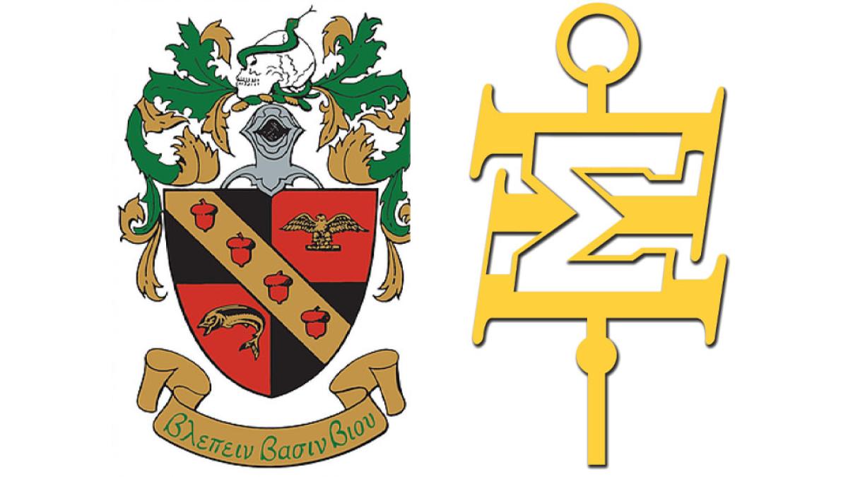 Logos for Beta Beta Beta and Sigma Xi honor societies