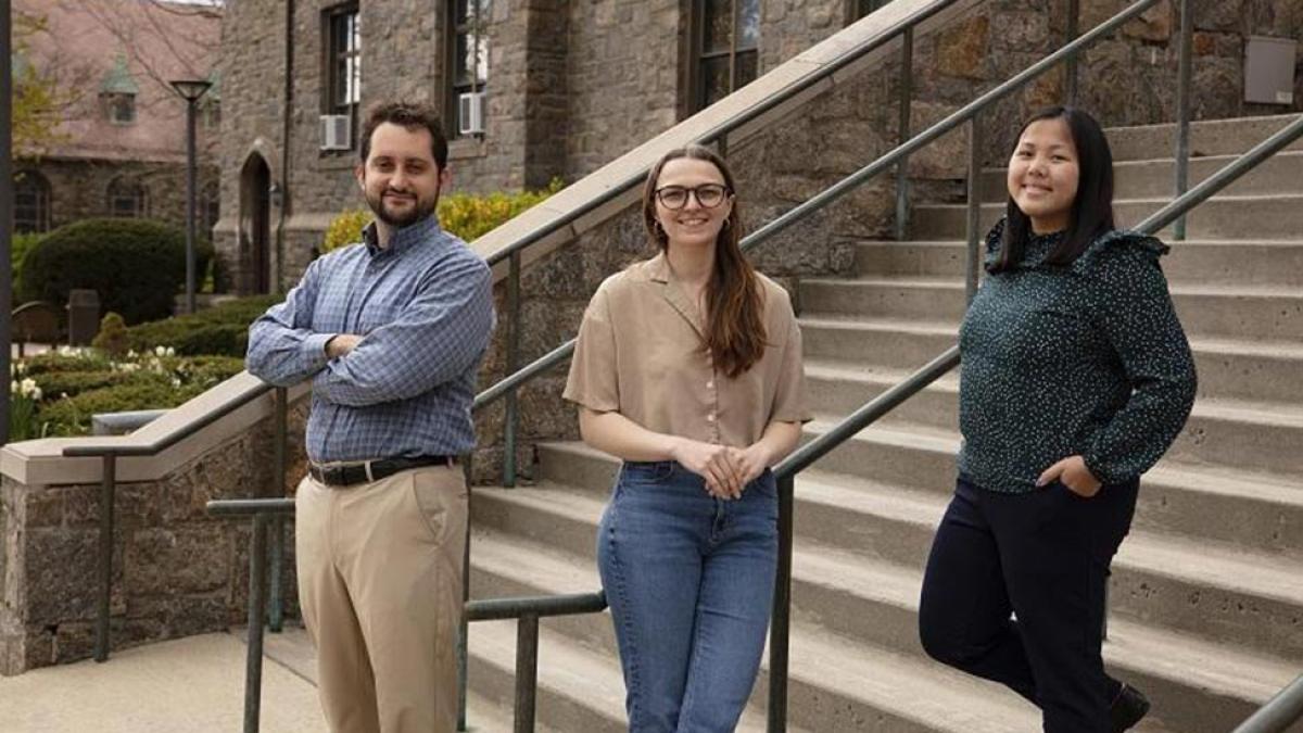 Daniel Guarracino, Gabriella Mickel and Lili Caparosa - team placed first in the 9th Annual Stanley M. Grossman Innovators Invitational